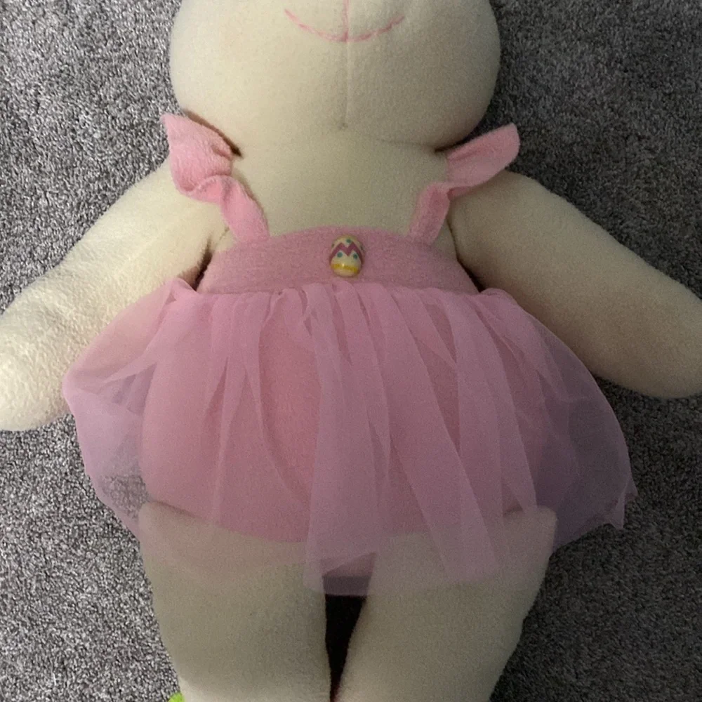 Vintage Zany Brainy Bunny Rabbit Stuffed Toys Stuffies Plush Easter Boy & Girl